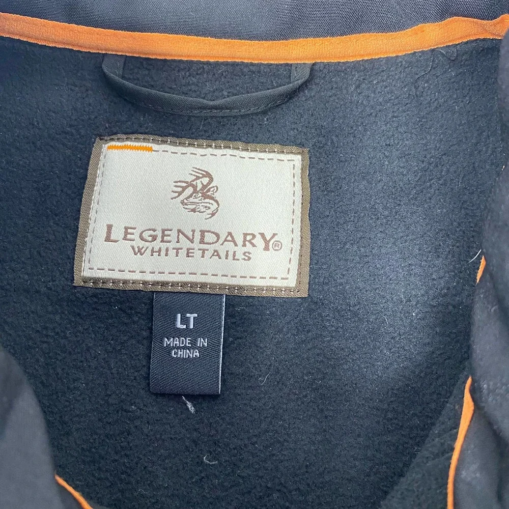 Legendary Whitetails Large‎ Tall Black Camo Zipper Pockets Vest